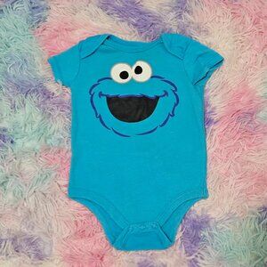 SESAME street cookie monster onesie